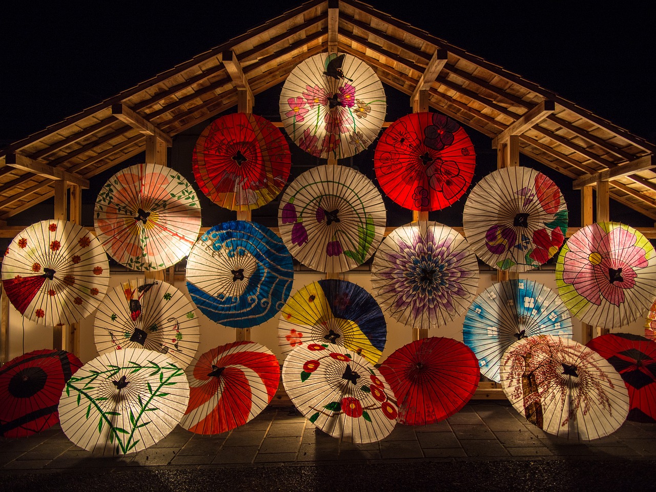japanese umbrellas, parasols, illuminated-636870.jpg